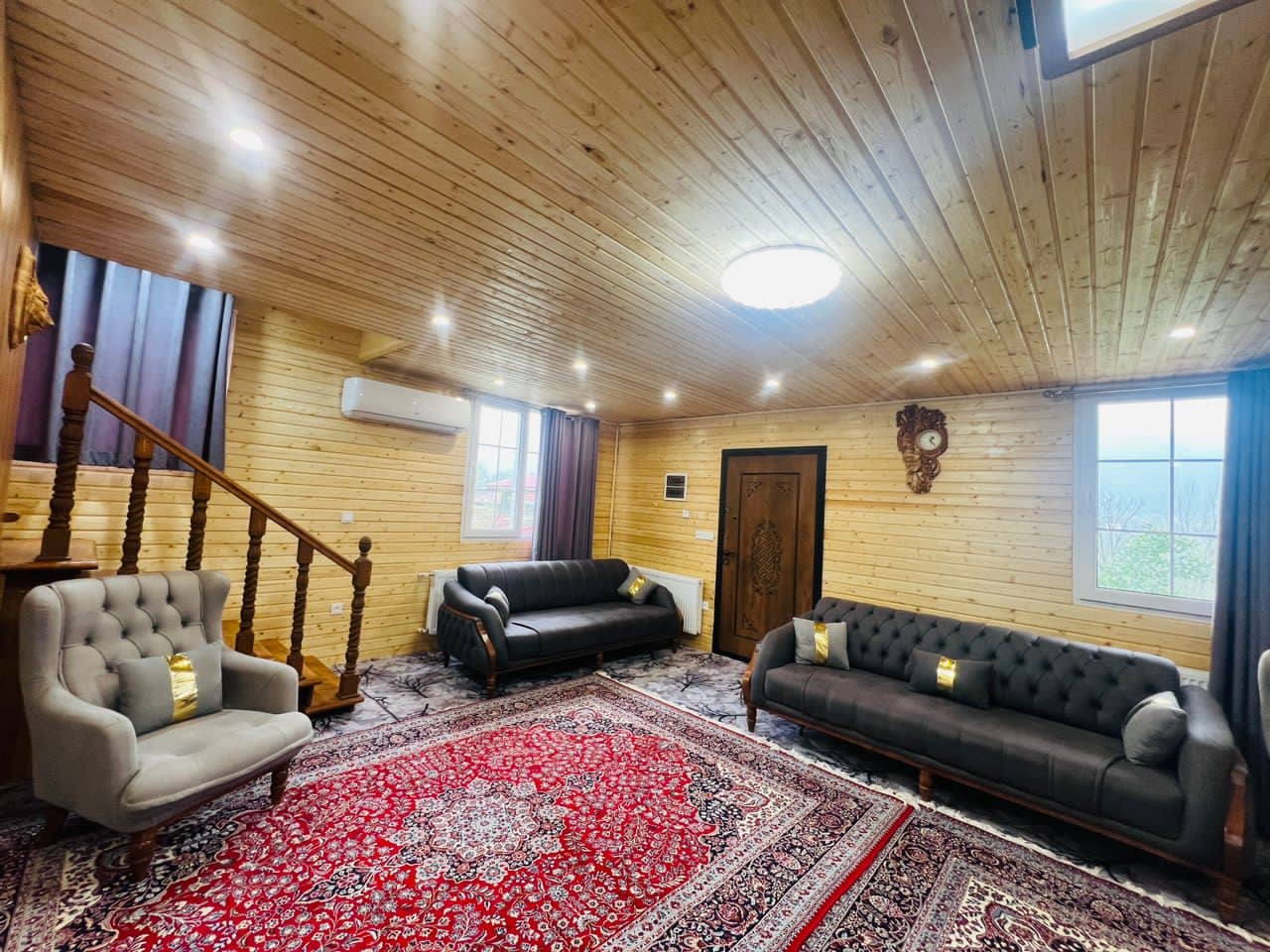 کلبه چوبی جنگلی در روستای سیاهدول ماسال - دو خواب