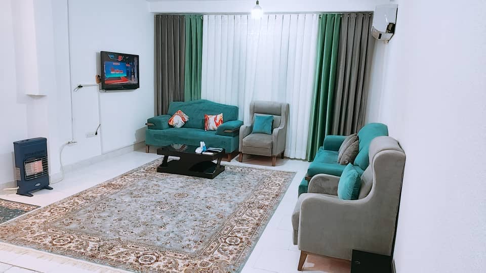 اجاره آپارتمان مبله نزدیک ساحل در خیابان نیایش - بوشهر سالن
